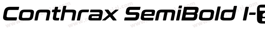 Conthrax SemiBold I字体转换